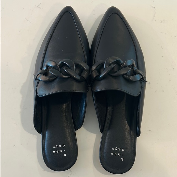 a new day Black Chain-Link Mules - Picture 4 of 4